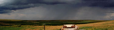 Rain clouds over Bear Paw Battlefield